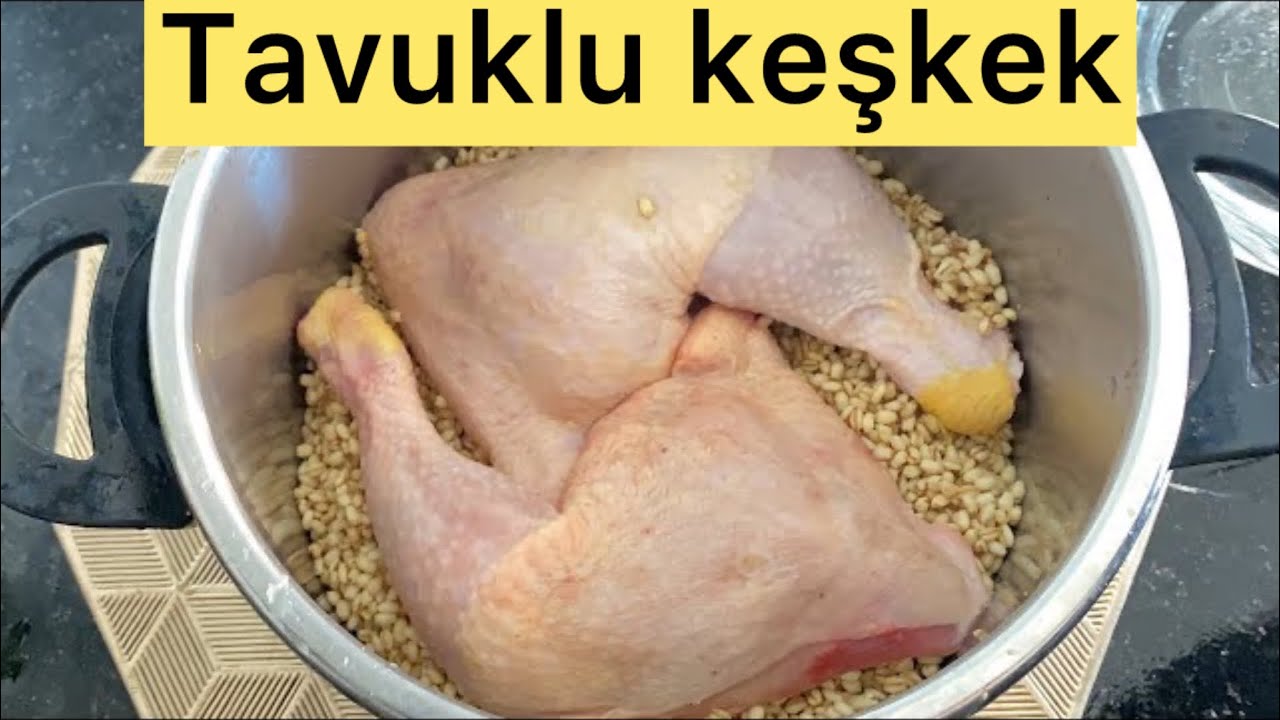 En kolay düğün yemeği tavuklu keşkek yemeği nasıl yapılır keşkek tarifi