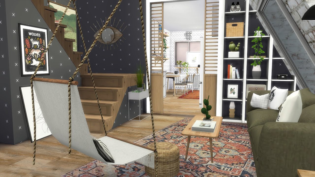 TUMBLR HOUSE | The Sims 4 | CC Speed Build + CC LINKS