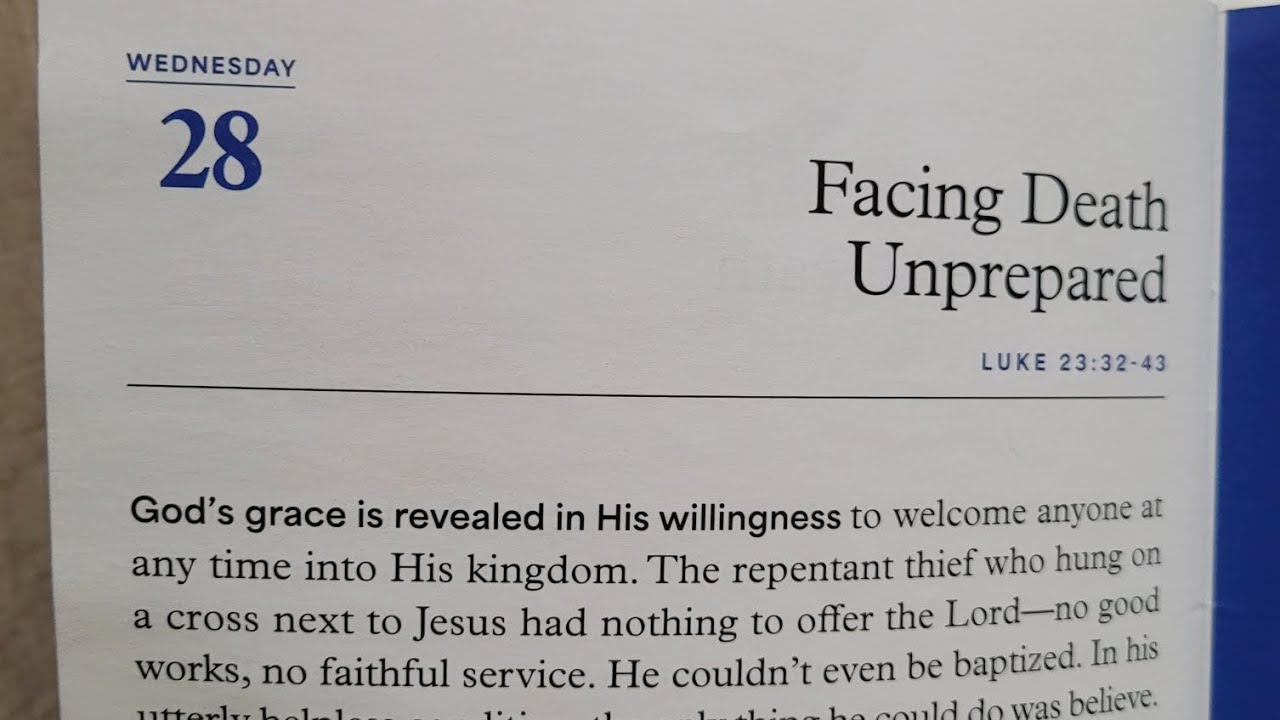 1.28.2026, Daily Devotionals 