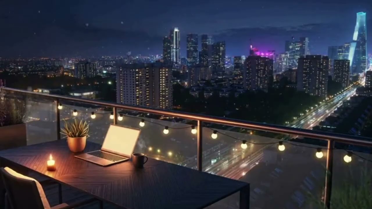 Get Work Done | Relaxing Music and City View