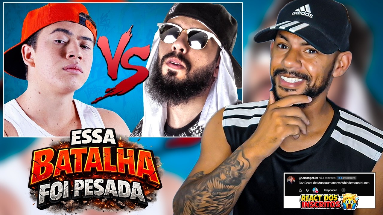Whindersson Nunes VS Mussoumano | Batalha de Youtubers | REACT