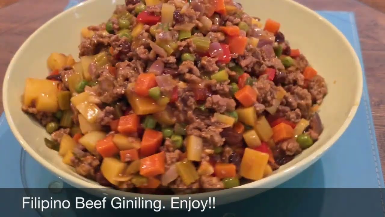 Filipino Beef Giniling