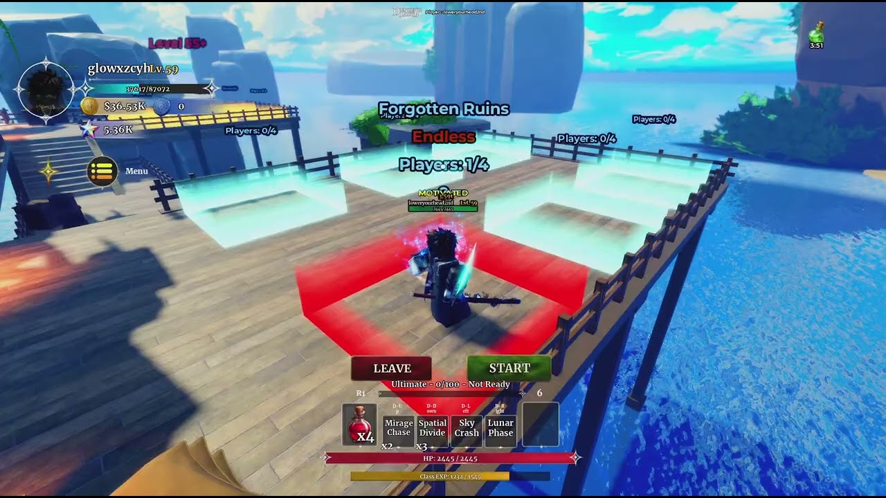 Defeating oufbound in dungeon looter