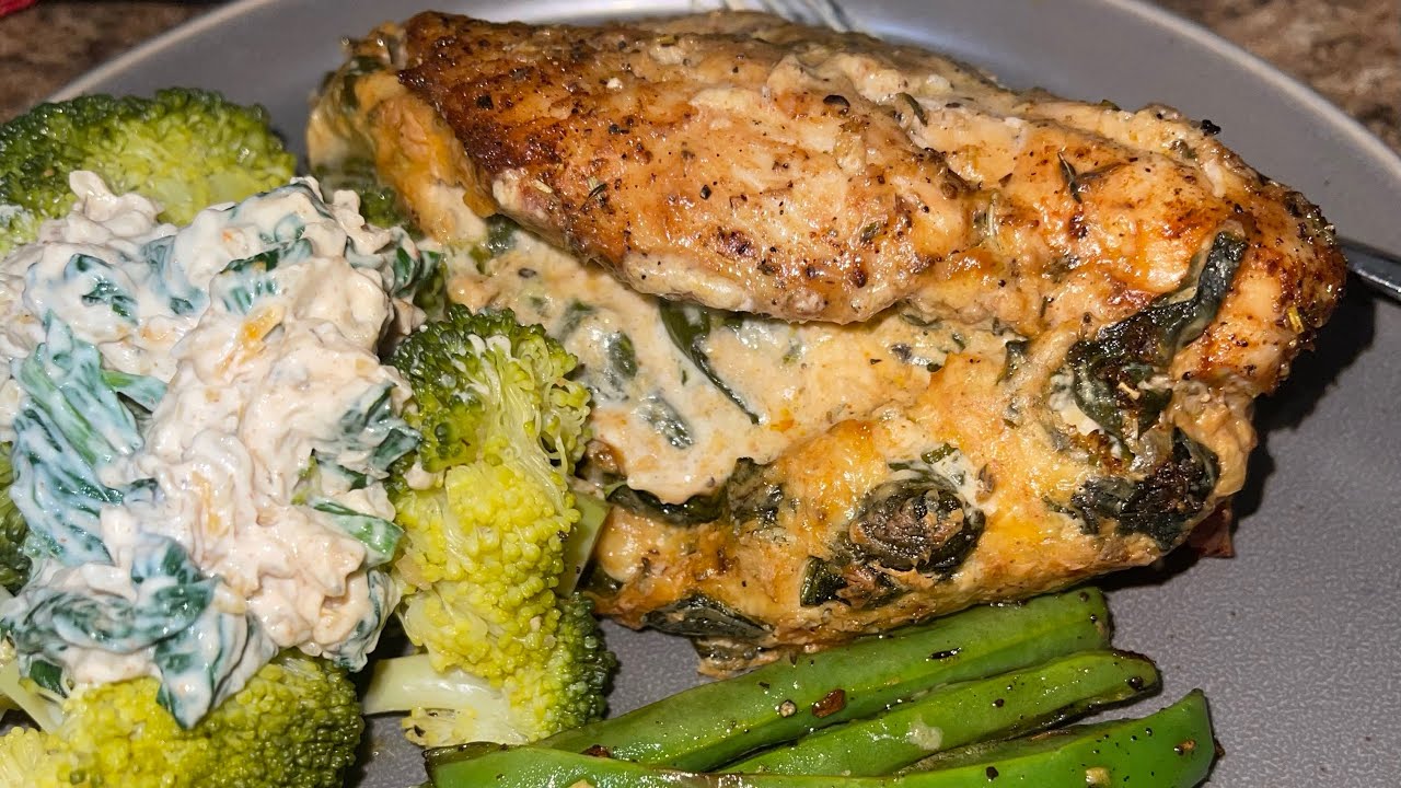 SPINACH & CREAM STUFFED CHICKEN