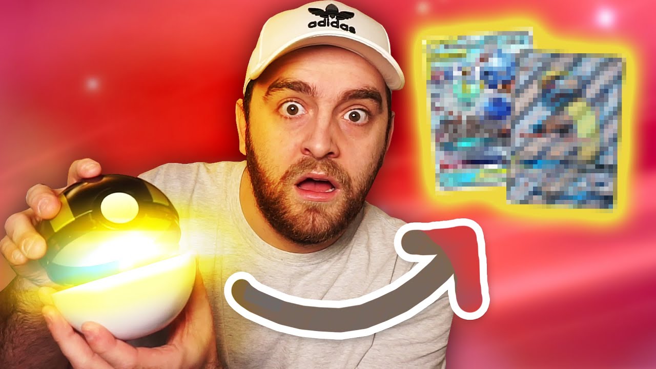 EN POKEBALL FYLDT MED POKEMON KORT