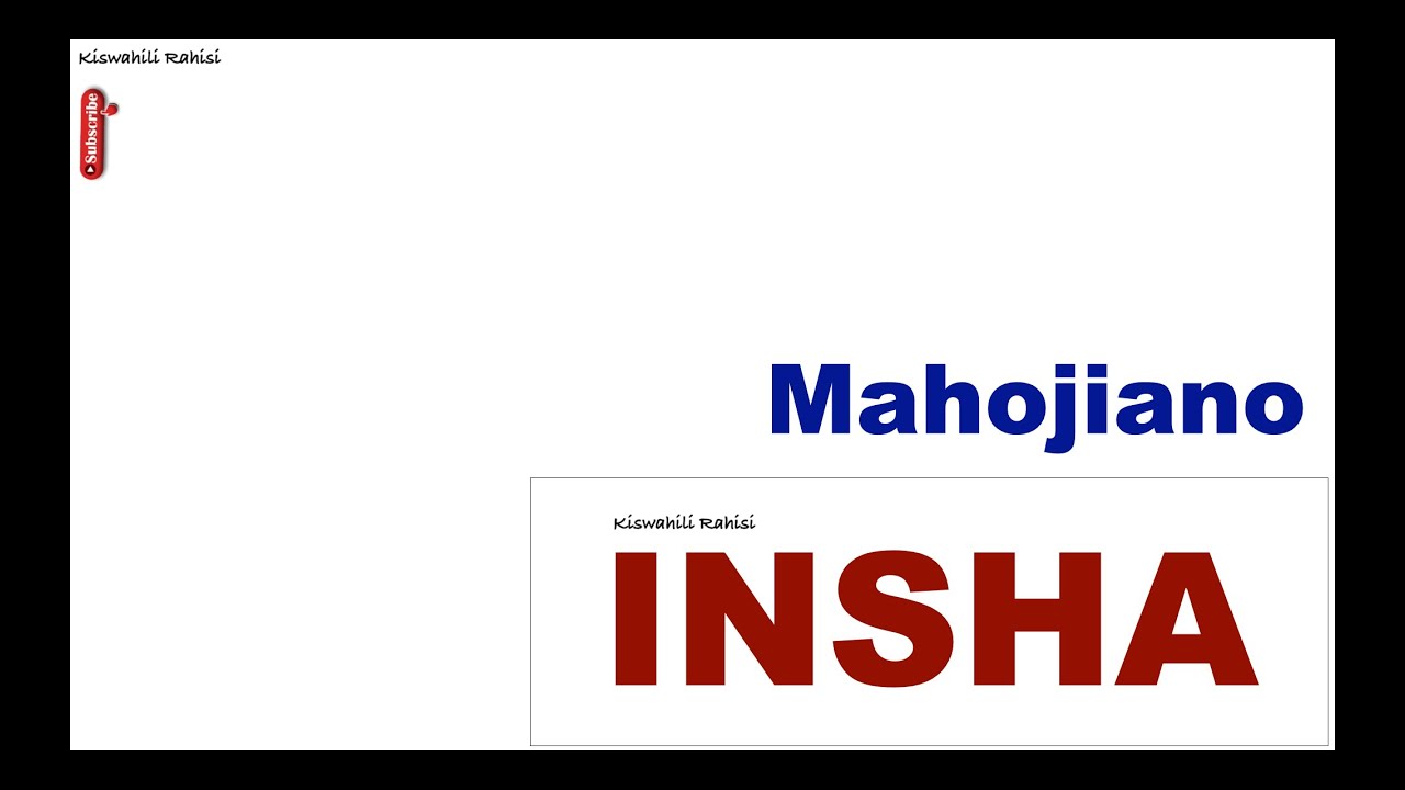 Kuandika insha ya mahojiano | Insha ya mahojiano kiswahili | Insha ya mahojiano meaning | mahojiano