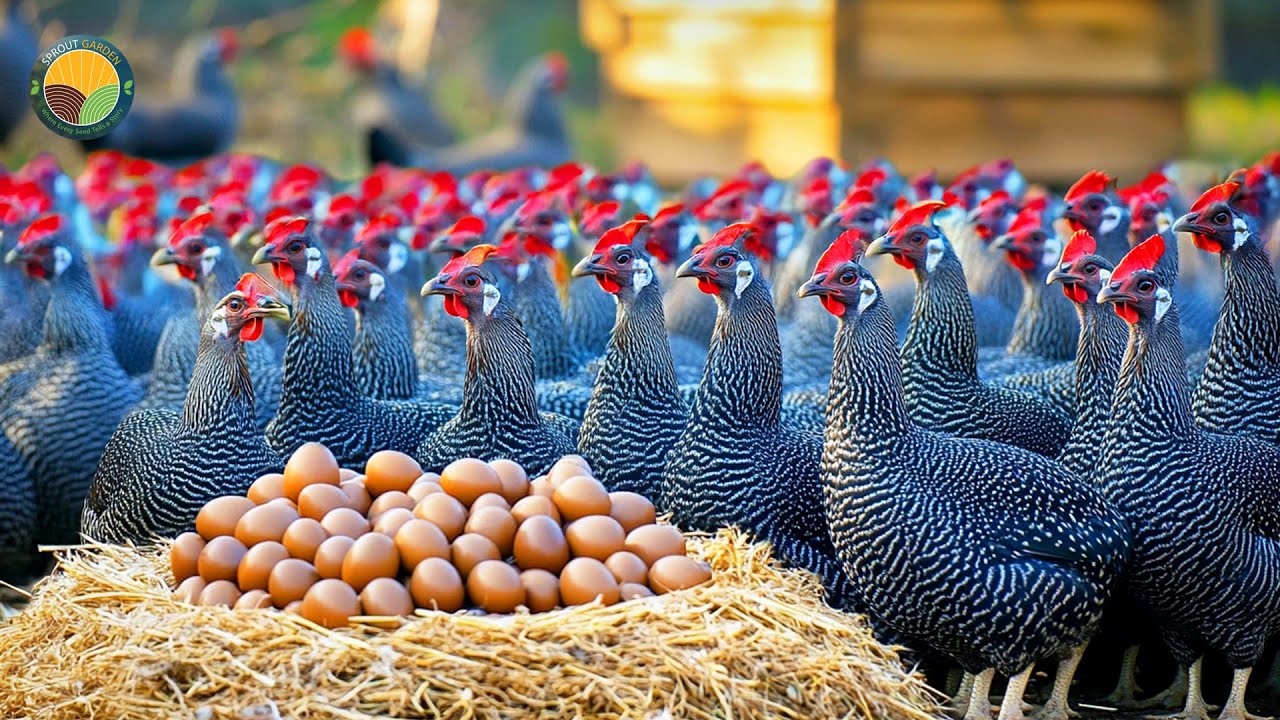 How Chinese Farmers Raise Hundreds of Guinea Fowl for Business | Farming Documentary