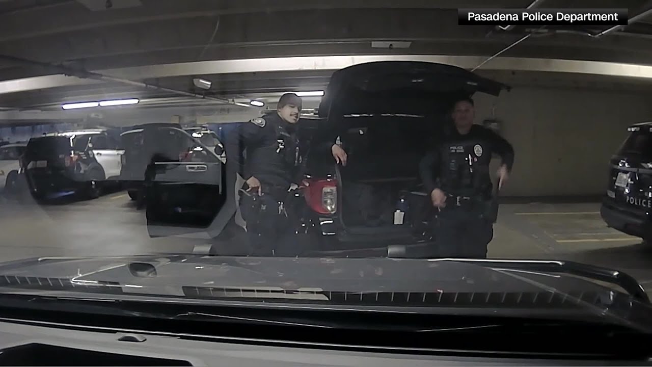 Video Shows Pasadena Police Officer Accidentally Shot by Cop