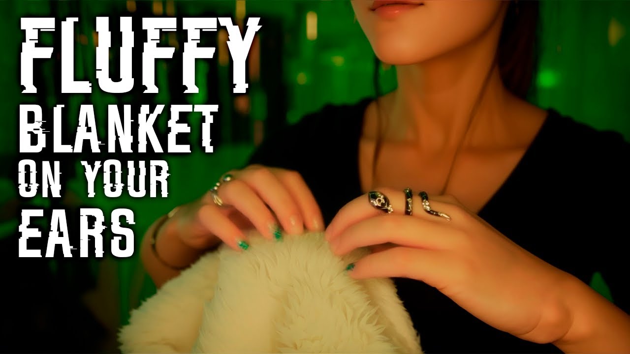 ASMR Fluffy Ear Massage 💎 Cozy Blanket on Your Ears, No Talking