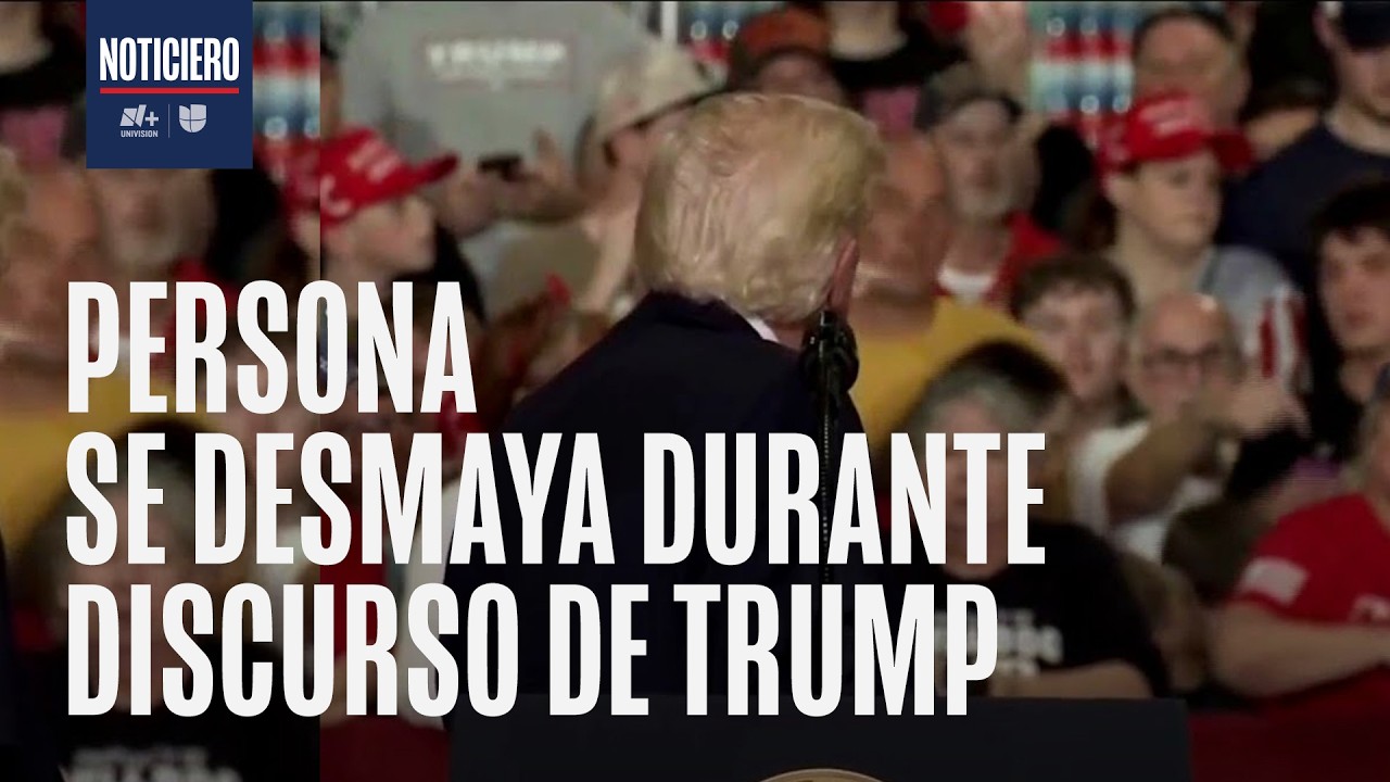 Donald Trump interrumpe su mensaje en Kentucky por asistente que se habría desmayado
