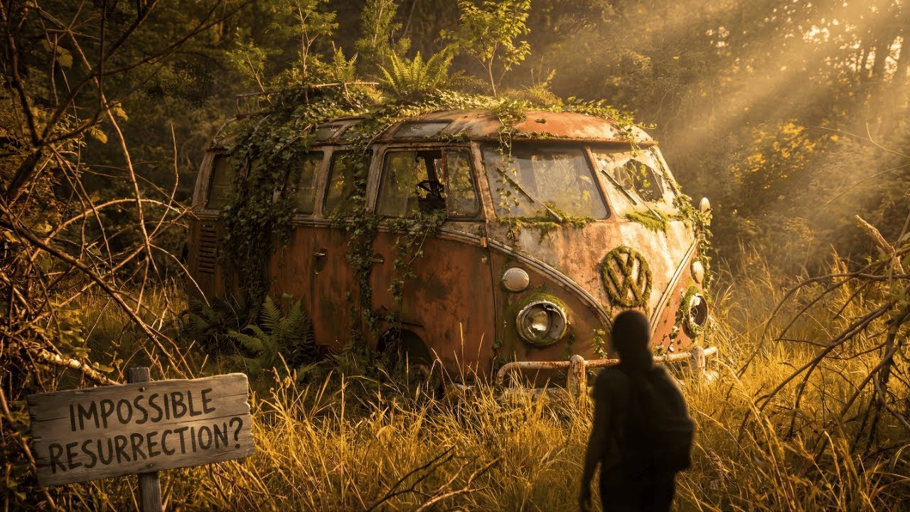 ABANDONED 1950 VW Bus Found FROZEN in Time | Full Restoration ASMR 🔧