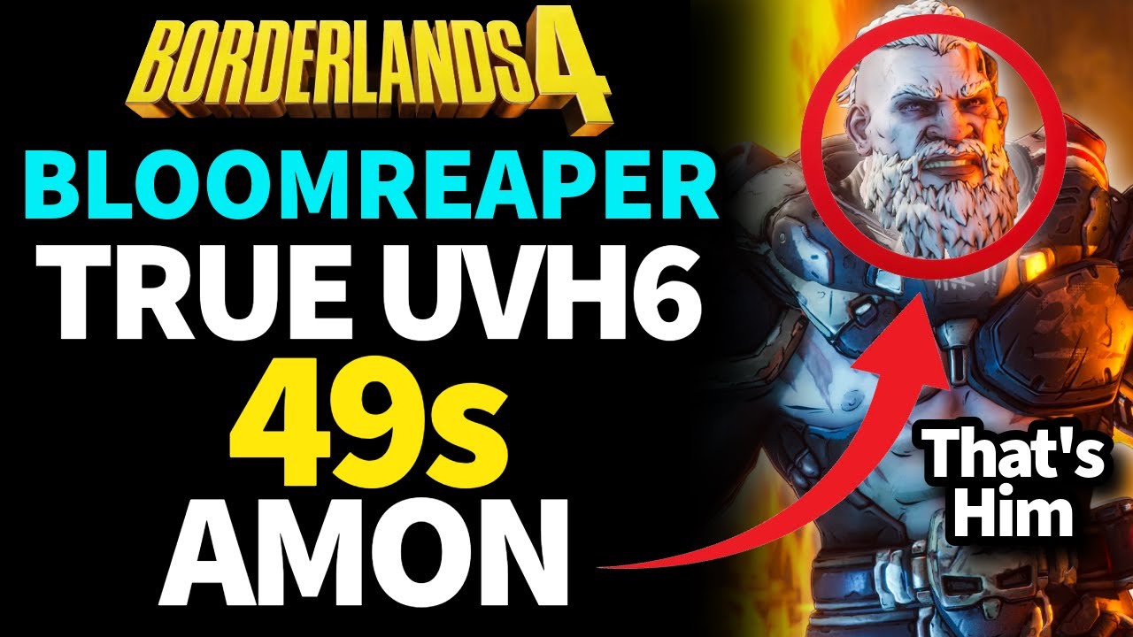 Amon vs True UVH6 BLOOMREAPER in 49s | Borderlands 4 Raid Boss | Aim On Amon Build