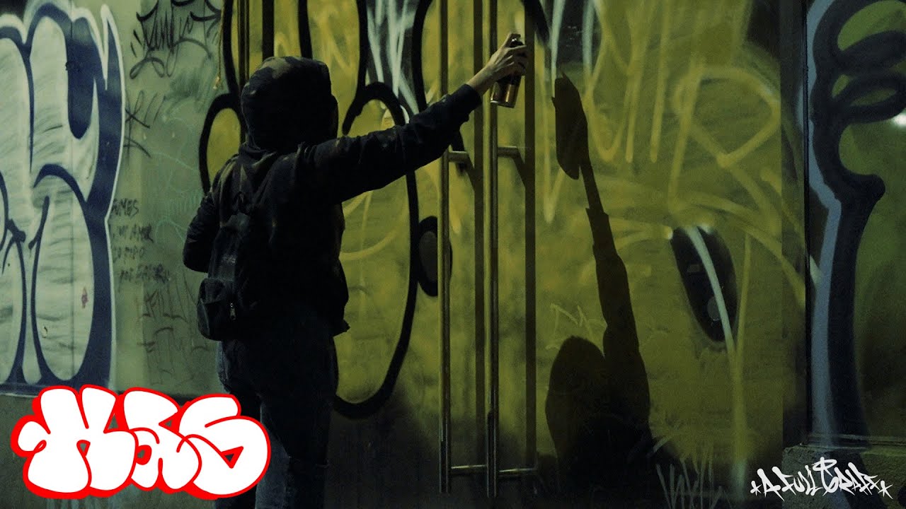 Pintamos 6 SPOTS en un Noche con KASS graffiti ILEGAL