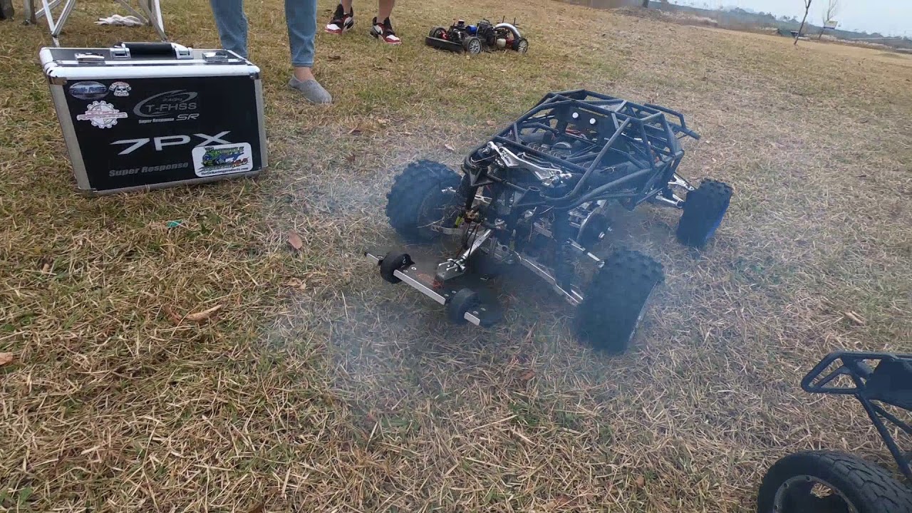 1/5 rc 57cc Twin baja test