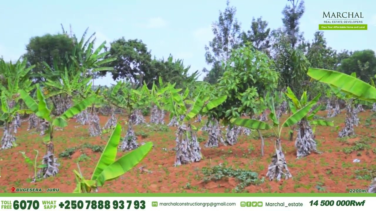 SUREDEAL Hafi ya AIRPORT #ISAMBU Ifite 2,200m2 IGURISHWA | BUGESERA - JURU