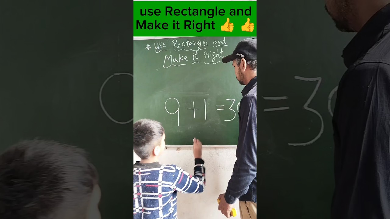 use Rectangle and make it right 👍 #maths #challenge /innovative ideas 💡#education #yt #shorts