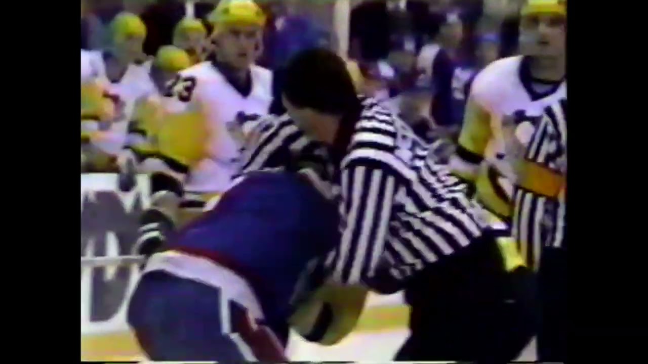 Randy Carlyle Vs. Phil Bourque Jan. 14th, 1987