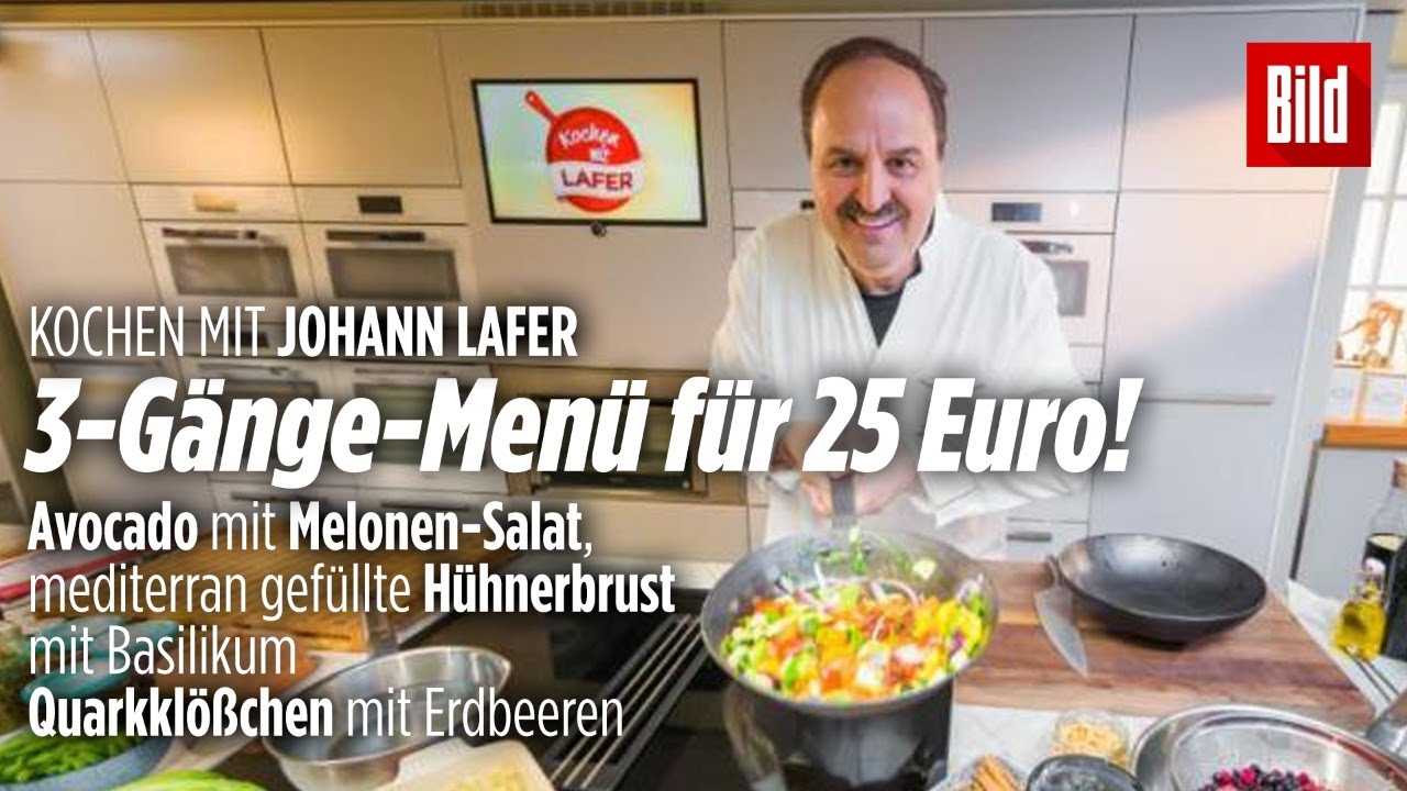 🔴 Johann Lafer zaubert dir das perfekte 3-Gänge Menü für 25 Euro