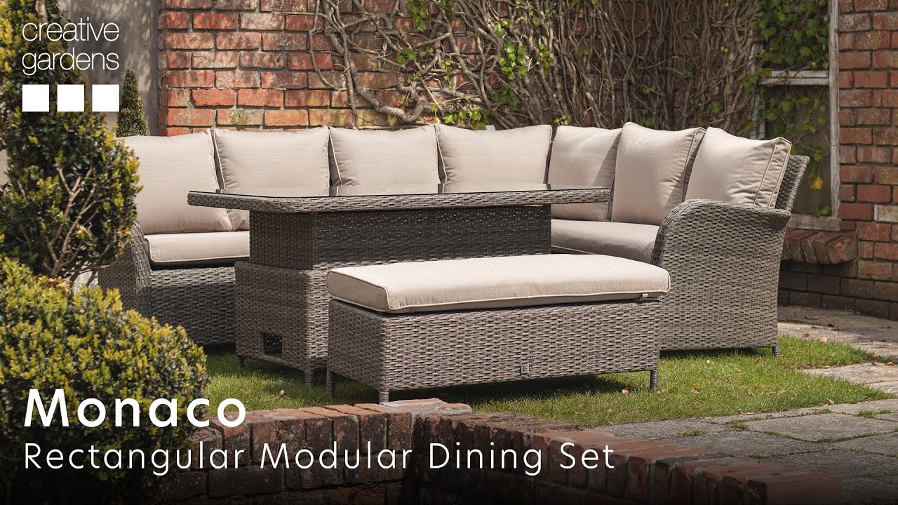 Monaco Oak Rectangular Dining Set | from Leisuregrow | Creative Gardens