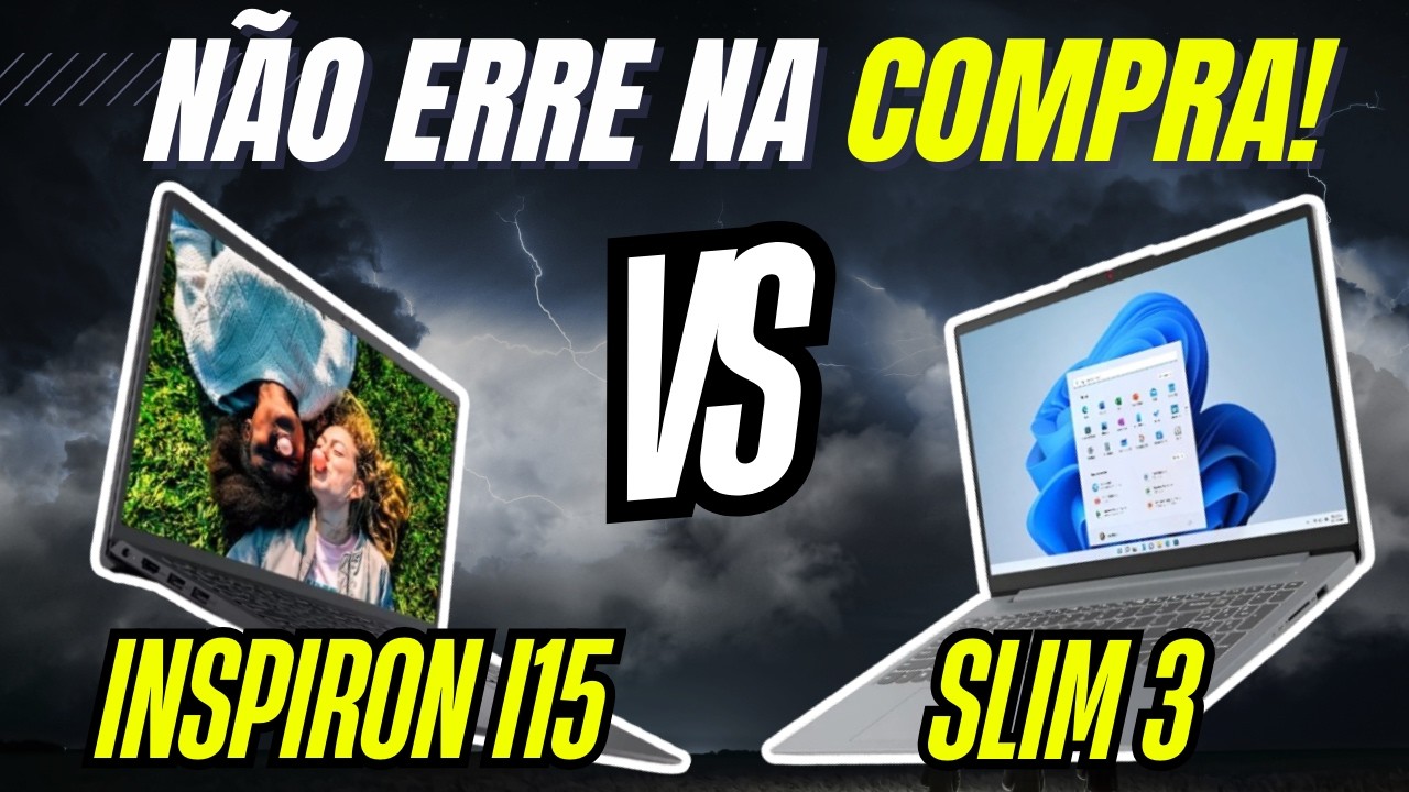 QUAL o MELHOR NOTEBOOK PARA TRABALHAR e ESTUDAR em 2026?  Dell Inspiron I15 VS IdeaPad Slim 3!