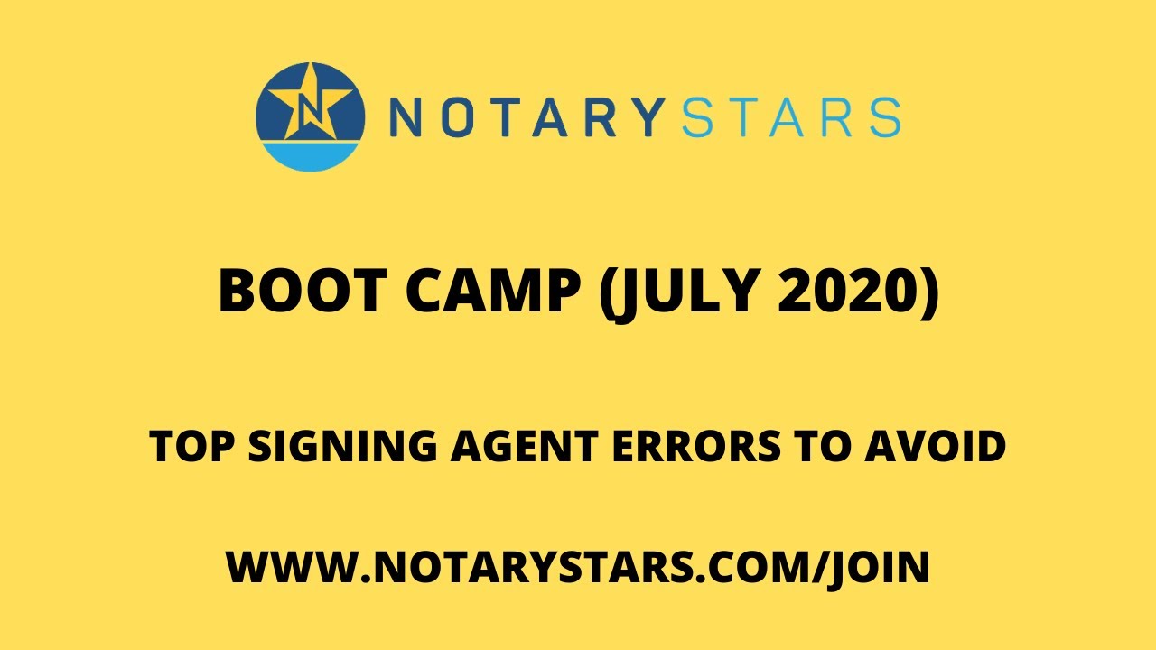 MOST COMMON ERRORS TO AVOID AS A SIGNING AGENT #NotaryPublic #LoanSigningAgent #notarybusiness