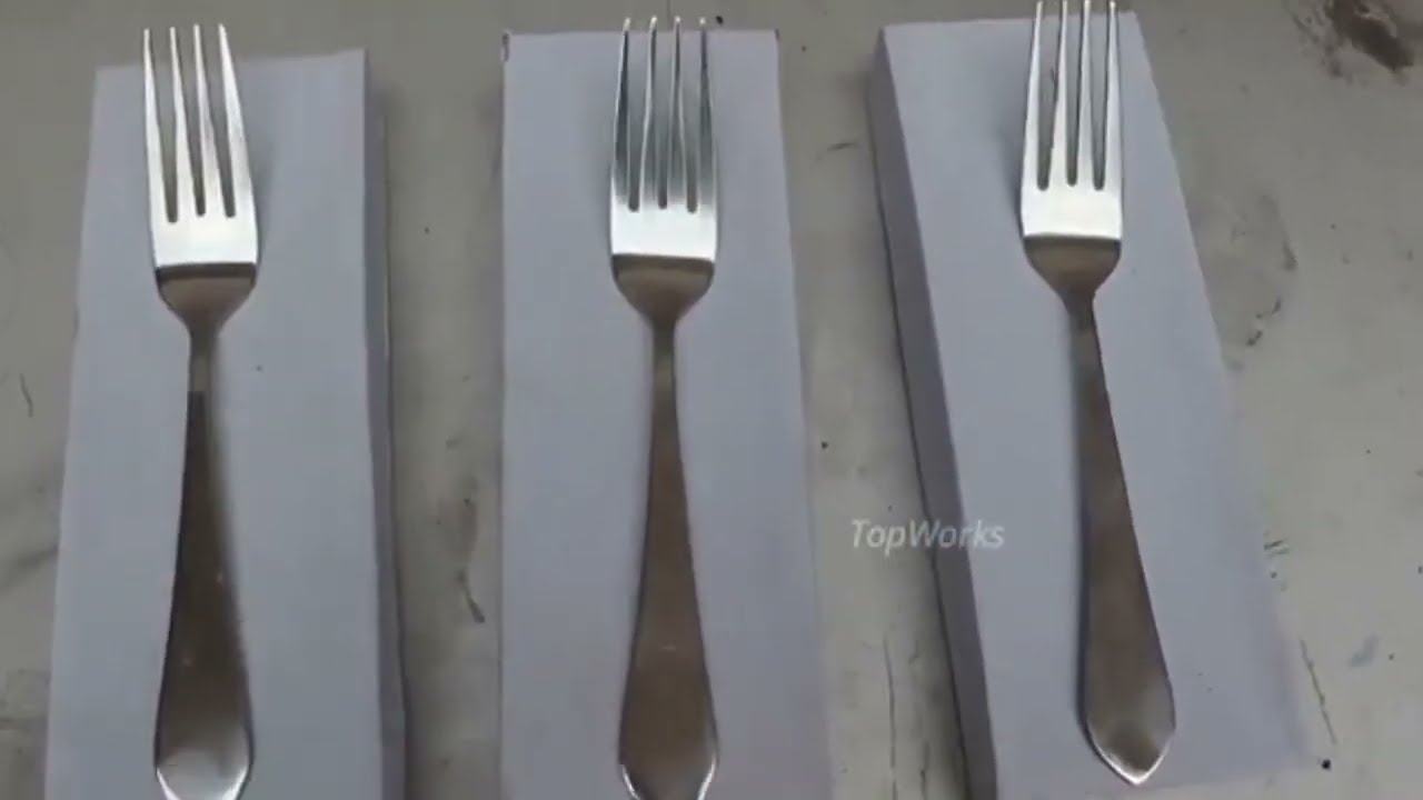 Restaurant Fork Making in Factory Process | How to Mass Factory Production
