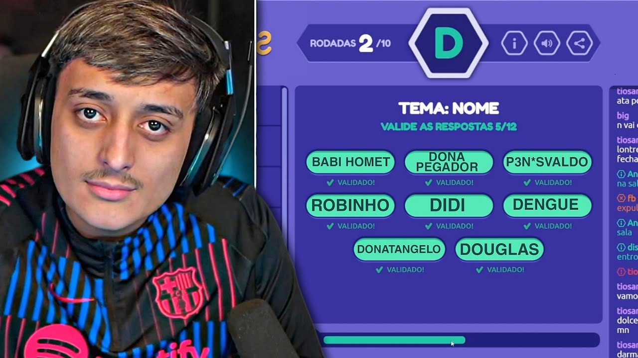 DONA jogando STOP com amigos FORÇARAM MUITO!