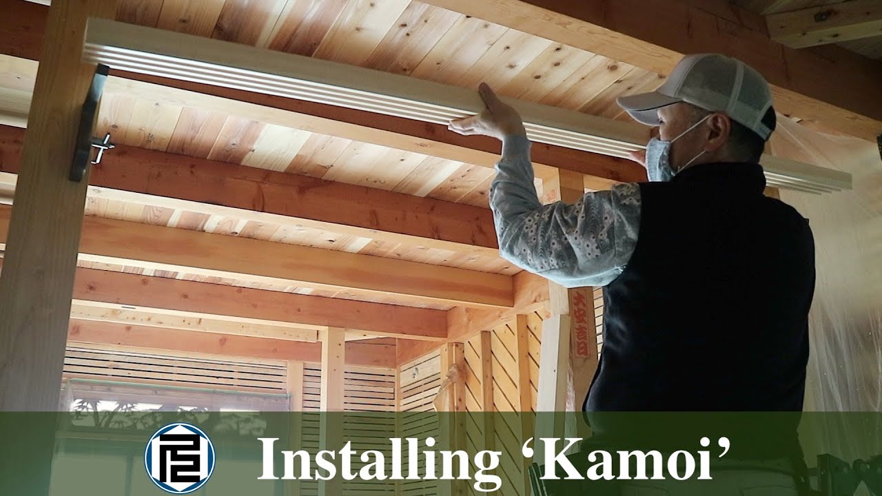 釘もビスも使わない鴨居の取り付け 【DIYで家作り♯56】Installing 'Kamoi' no nail, no screw