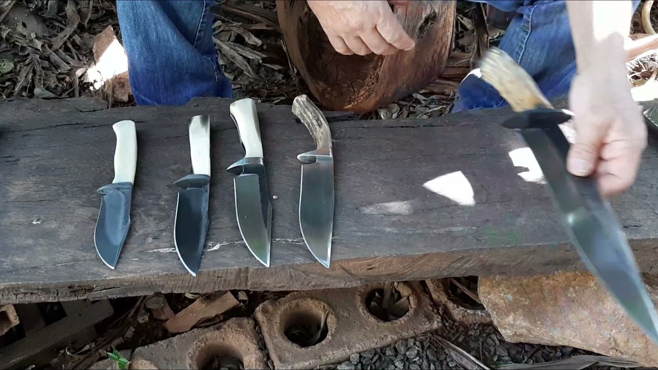 Javalizeira e facas de caça, novos trabalhos. Cutelaria artesanal.