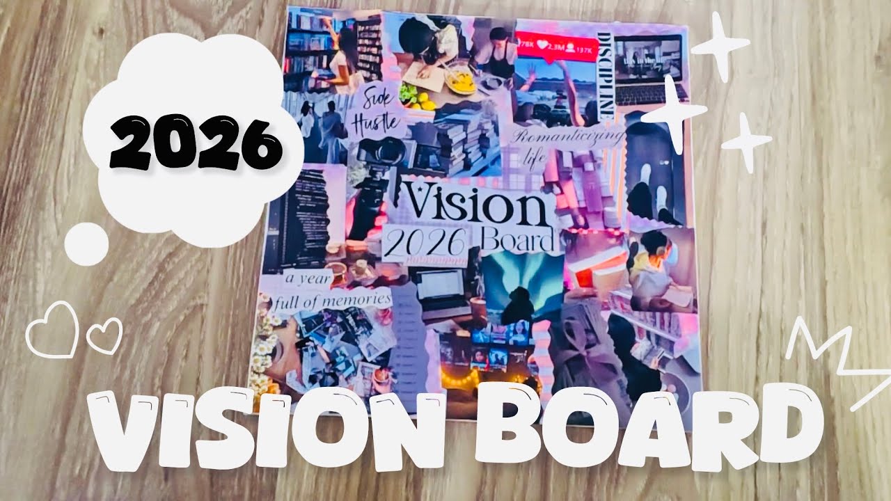My Vision Board for 2026  | DIY vision board #manifestation #2026 #diy #visionboard