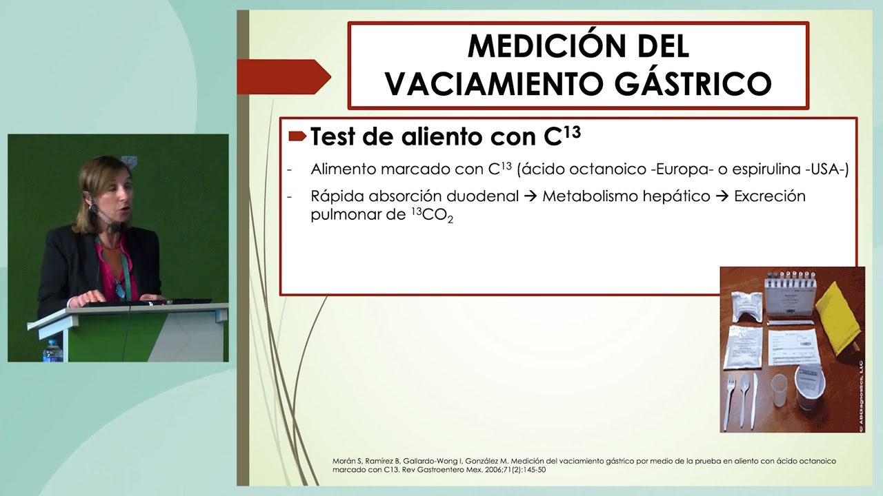 Gastroparesia. Novedades diagnósticas y terapéuticas. Dra. Ángeles Pérez Aísa.