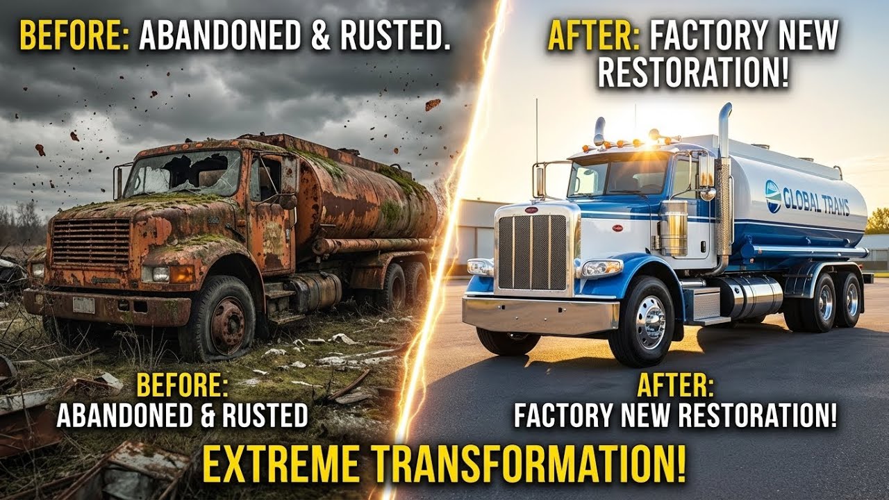 Unbelievable Tanker Truck Restoration | From Rusty Wreck to Showroom Shine!