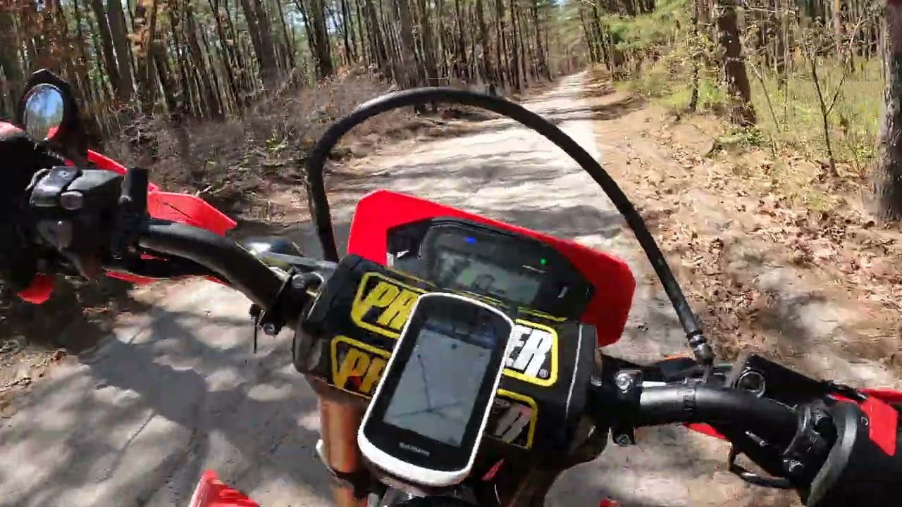 CRF 250L off road test with 13-40 sprocket change