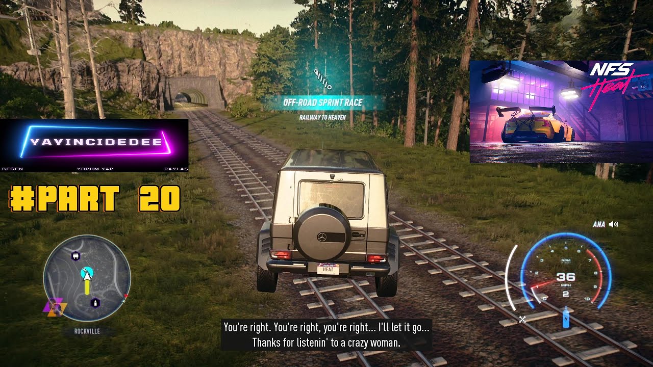 TREN YOLUNDA OFROAD YARIŞI NEEDFORSPEEDHEAT MERCEDES-AMG G63 #part20