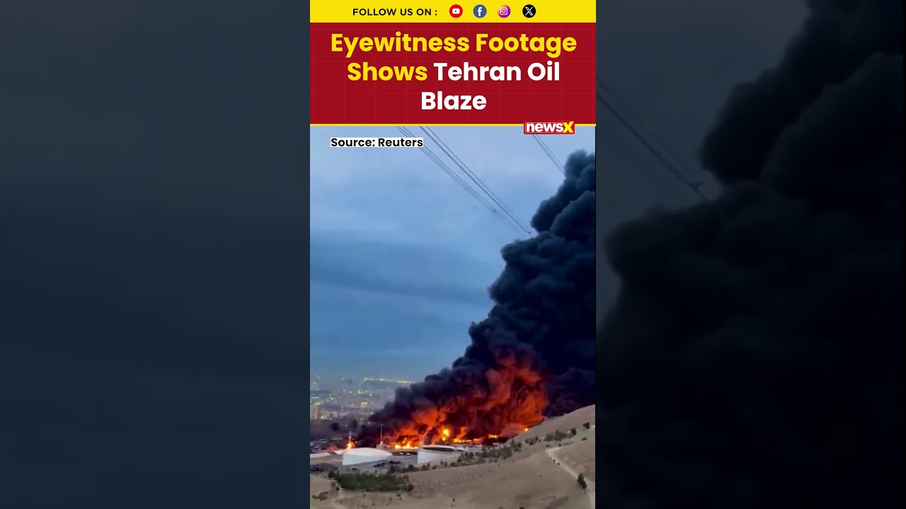 Eyewitness Footage Shows Massive Blaze At Tehran&rsquo;s Shahran Oil Depot After Strikes