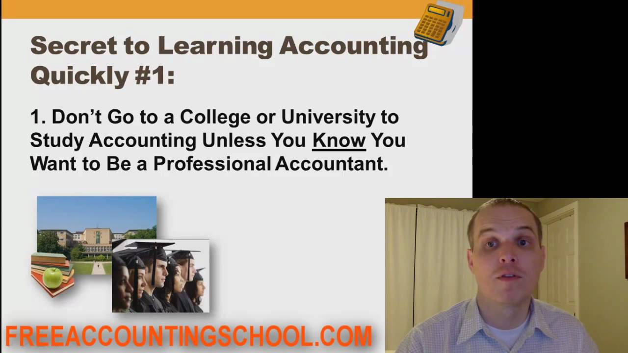 Accounting Basics Lesson 1 Part 2: Three Secrets to Learning Accounting & Computers Quickly
