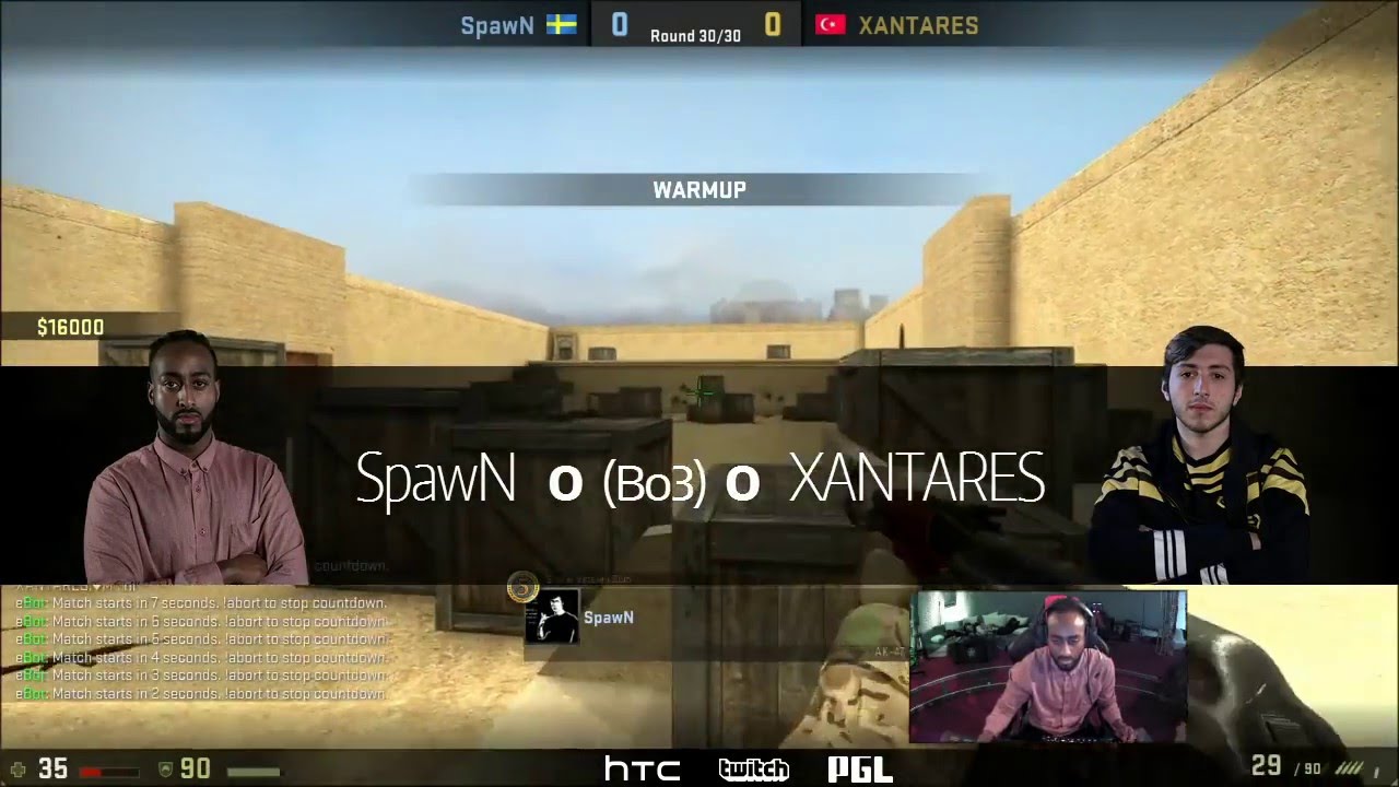 CS:GO SpawN vs XANTARES 1vs1 BO3