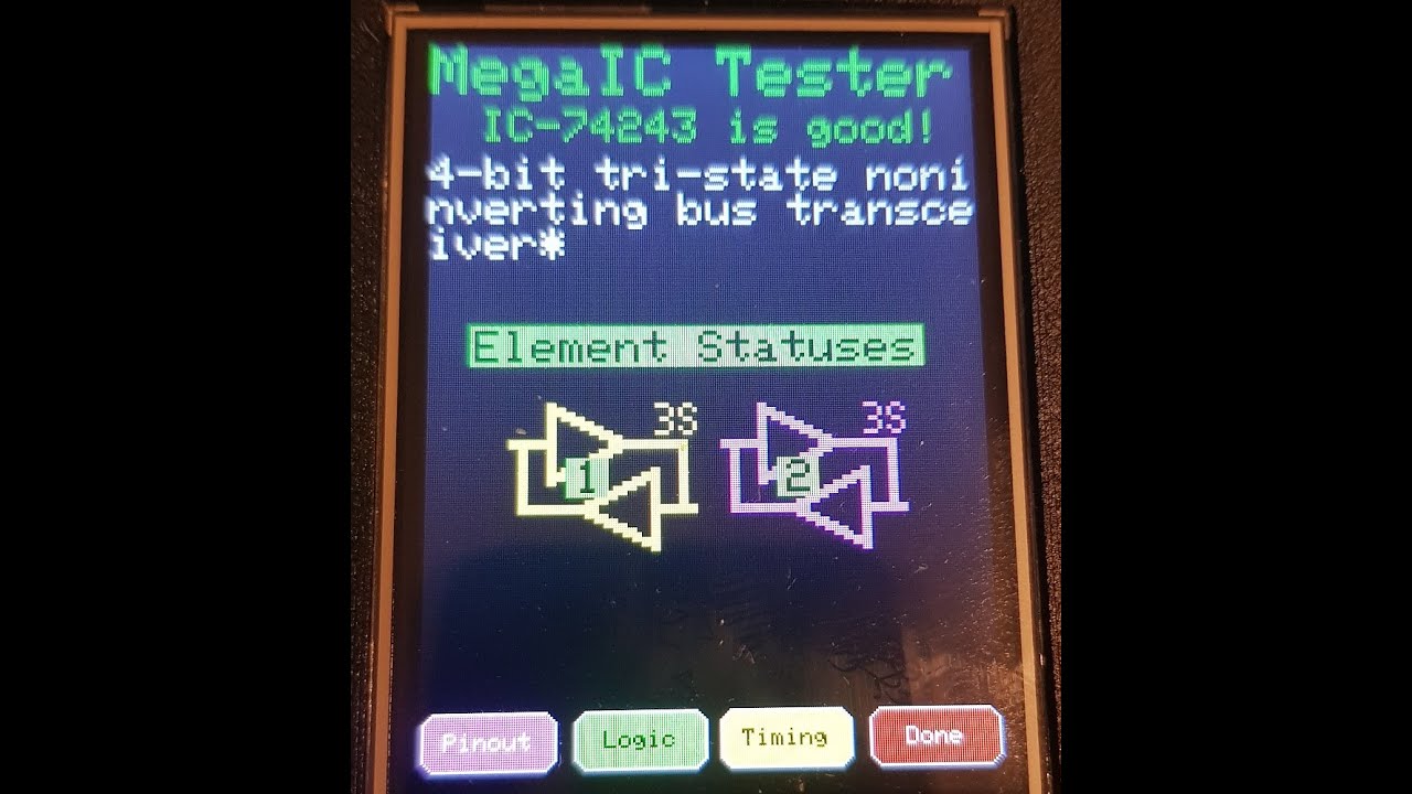 Test Equipment: MegaIC Tester V5 Update, Digital TTL/CMOS IC Tester with Pinout View and Manual Mode