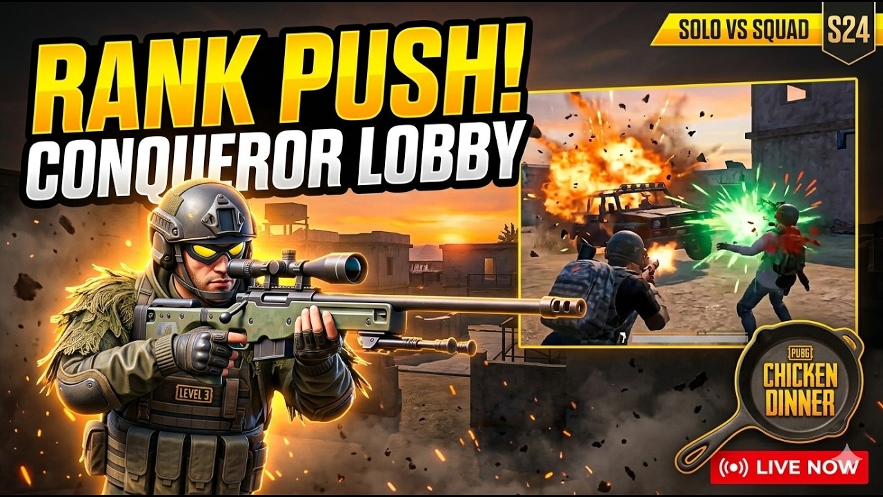 PUBG MOBILE LIVE: Epic Chicken Dinner Run! 🍗  Version 4.3 Gameplay