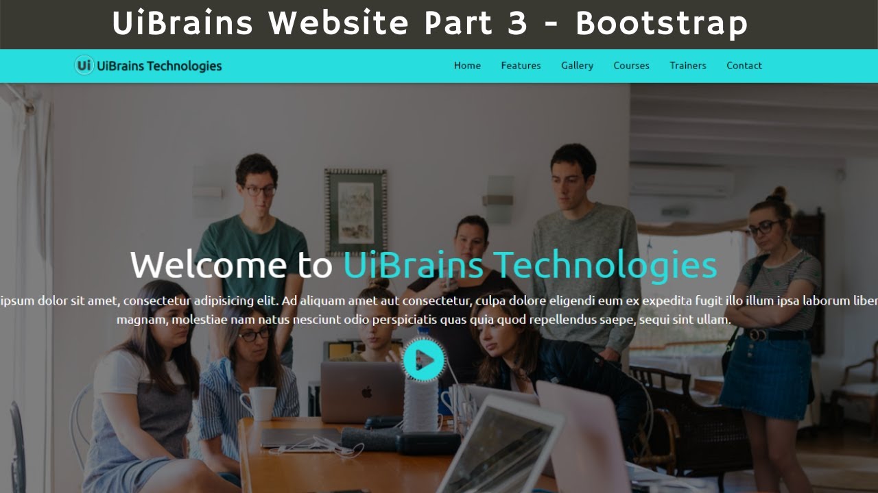 UiBrains Website Part 3 Using HTML , CSS , Bootstrap | Ui Brains | NAVEEN SAGGAM