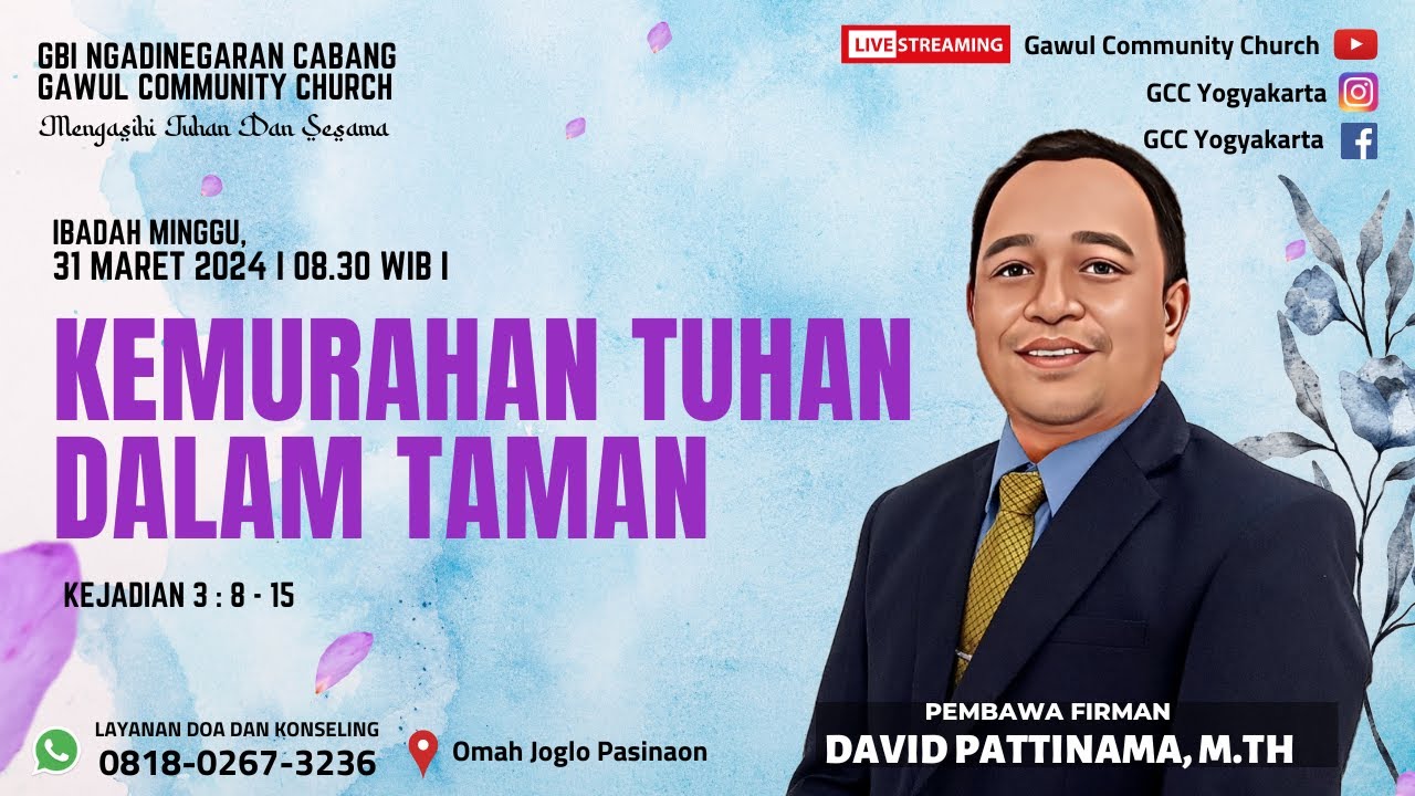 [LIVE] Ibadah Minggu, 31 Maret 2024 - GBI Ngadinegaran Cabang Gawul Community Church -