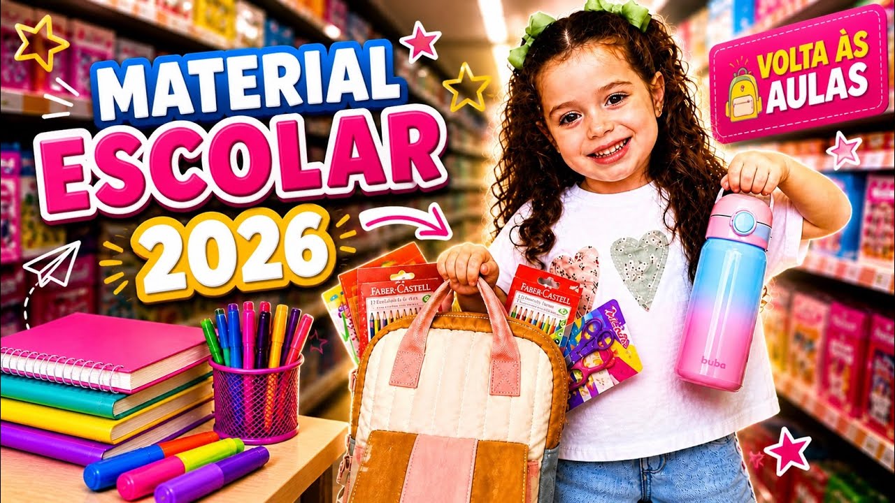 COMPRANDO TUDO PARA A ESCOLA | VOCÊ VAI FICAR ANIMADA COM TANTA FOFURA