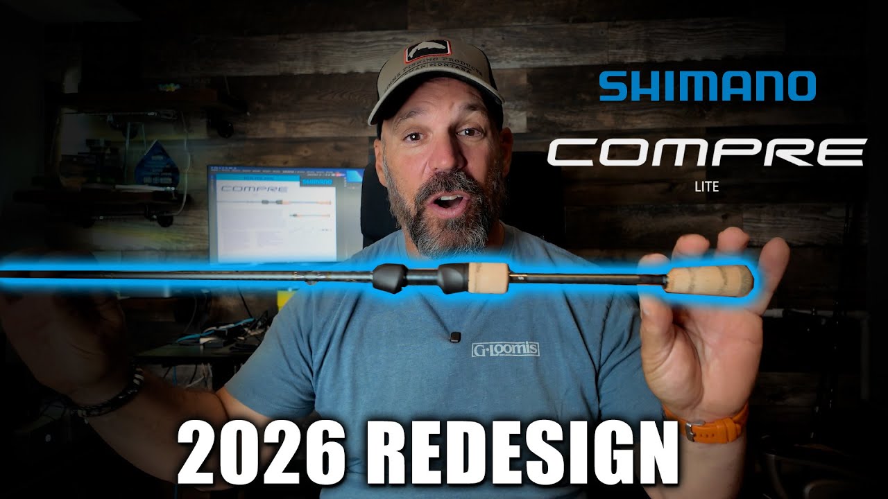 Shimano Compre Lite — обновленный дизайн 2026 года.