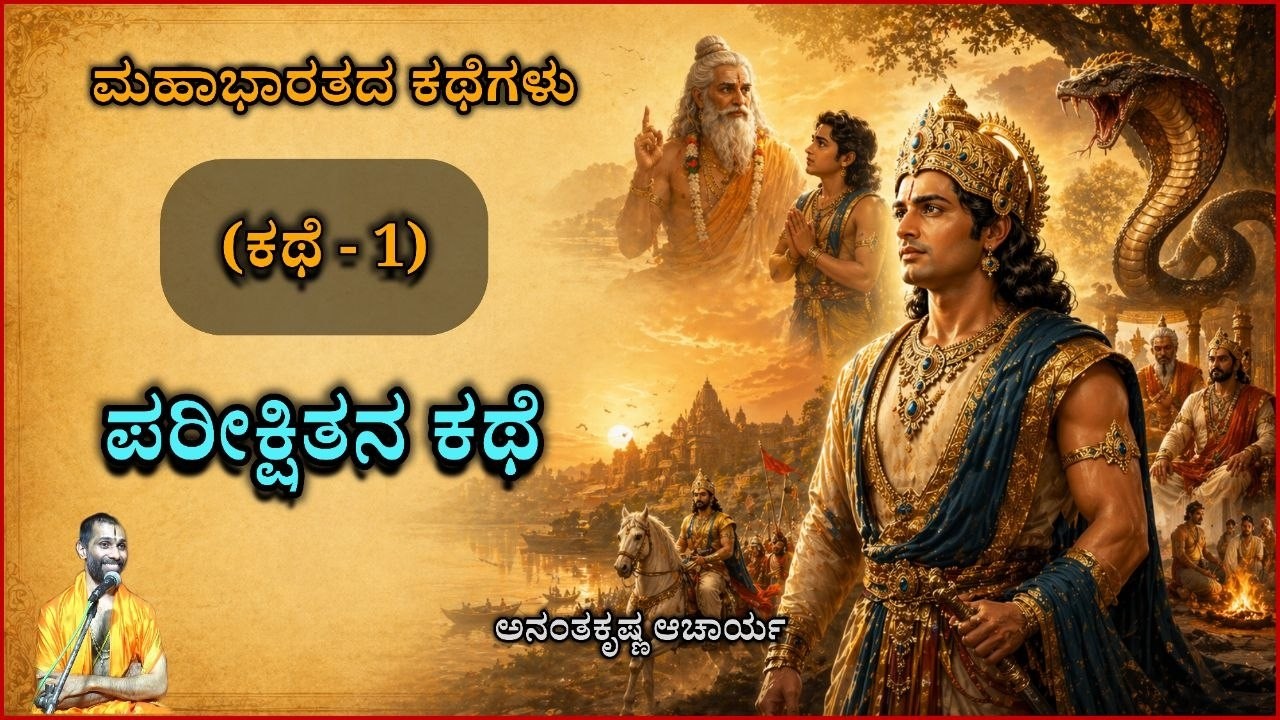 Story of Pareekshita - ಪರೀಕ್ಷಿತನ ಕಥೆ | Vid. Ananthakrishna Acharya | Mahabharata