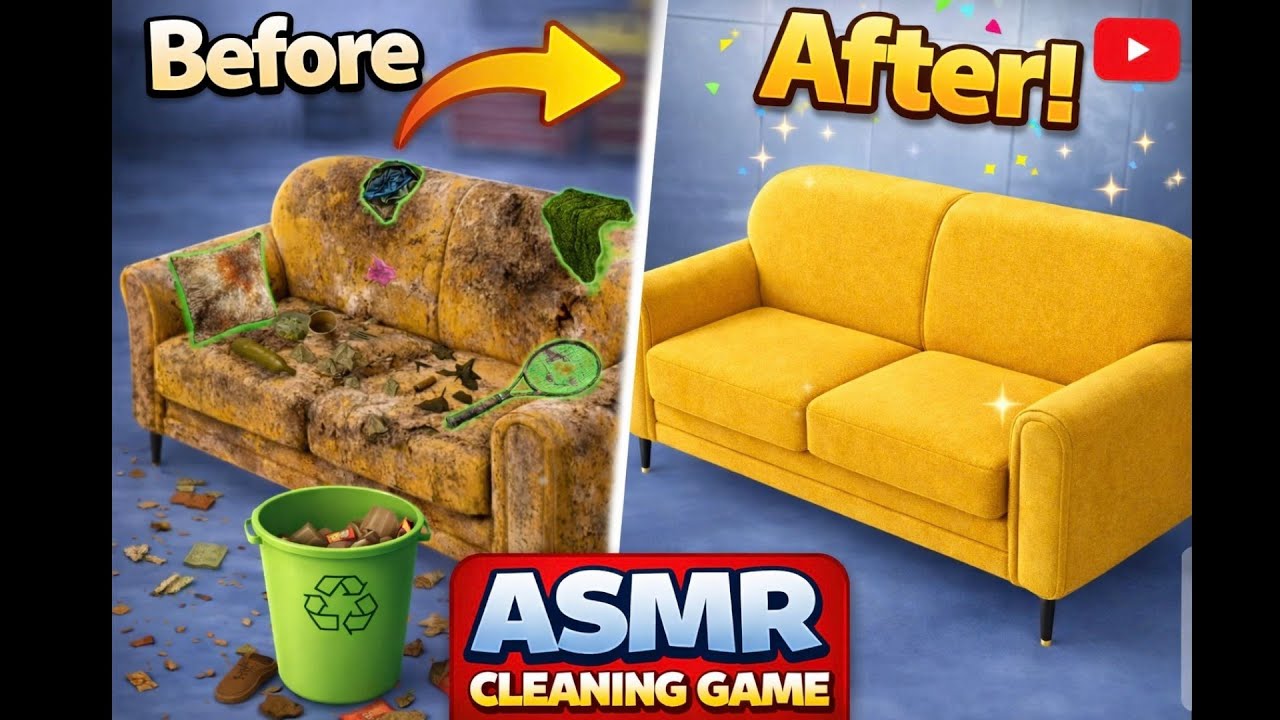 Perfect Cleaning ASMR: Rusty | ASMR Games | Restoring old iron | Cleaning Sofa ASMR | Sofa Cleaning 