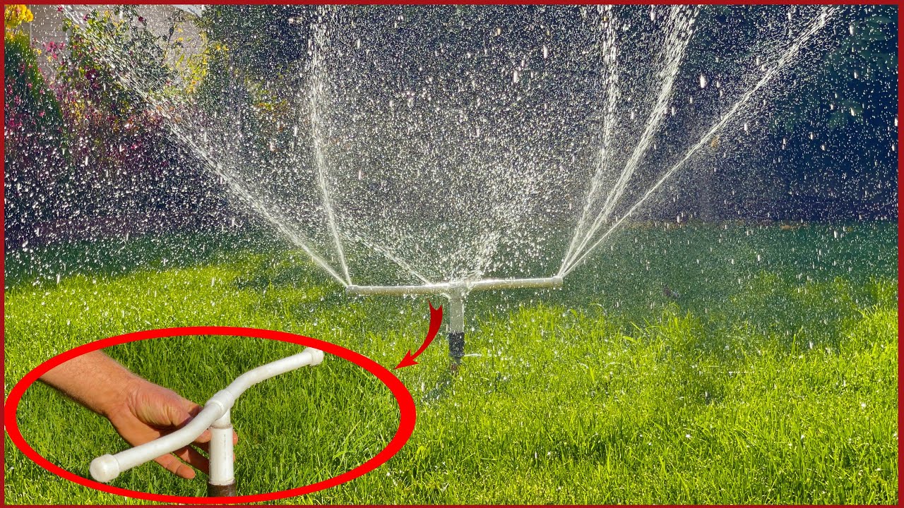 Sıradışı Fikir | Plastik Boru ile Bahçe Yağmurlama Duşu Yapımı