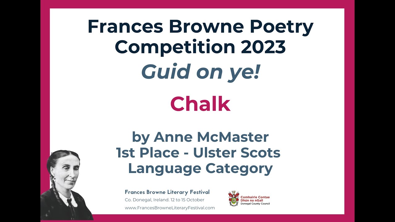 2023 Frances Browne Multilingual Poetry Competition - Ulster Scots Language Category - 1st place