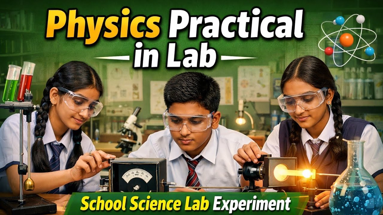 Physics Practical in Lab | School Science Experiment | Students Practical Time ll 