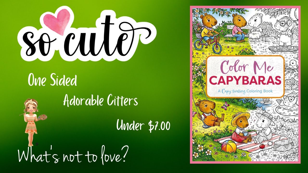 Color Me Capybaras| Do not watch if you can't resist cute coloring books!