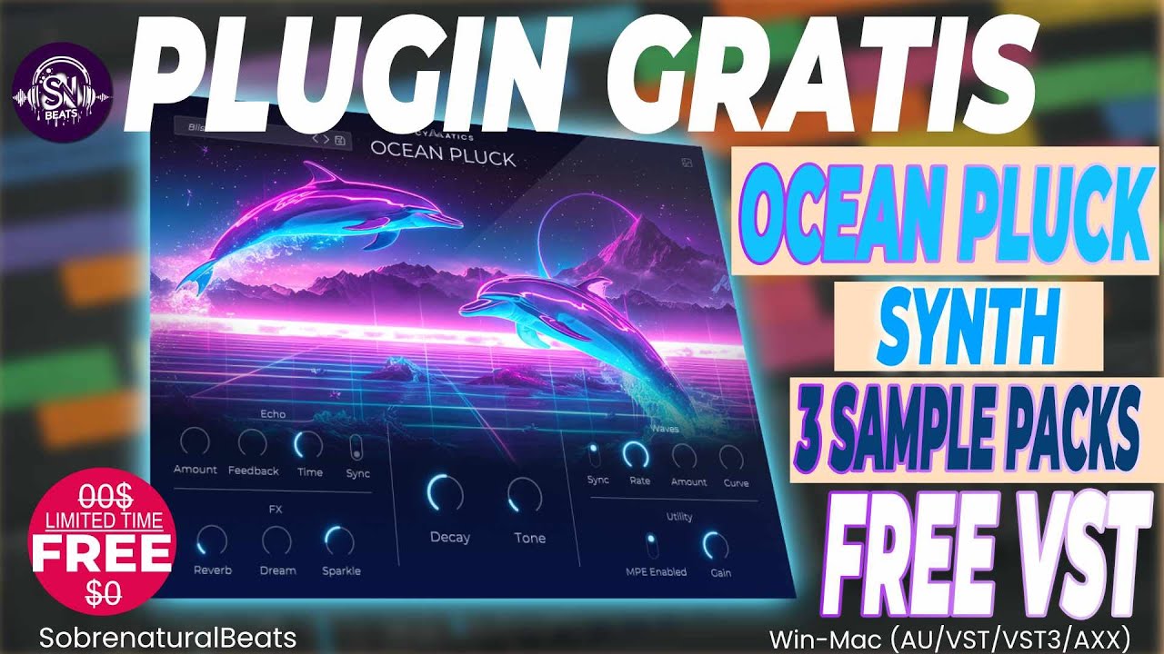 🎁GRATIS! CYMATICS OCEAN PLUCK LIMITED TIME⏰ FREE MAS 3 SAMPLE PACKS REVIEW🔥🔥👇👇🎛️